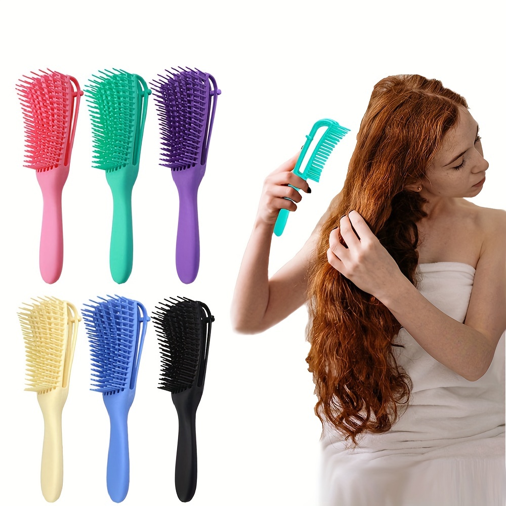 3 Pieces Mini Small Oval Hair Brush Detangling Brush Soft Bristles Wet Dry  Hair Brush