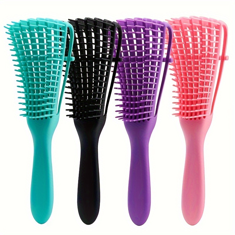 Brosse à Cheveux Démêlante, Bounce Curl Brush, Brosse Cheveux Demelante  pour Femme, Homme & Enfant, pour Mouillés, Bouclés, Lisses et à Tous les  Types