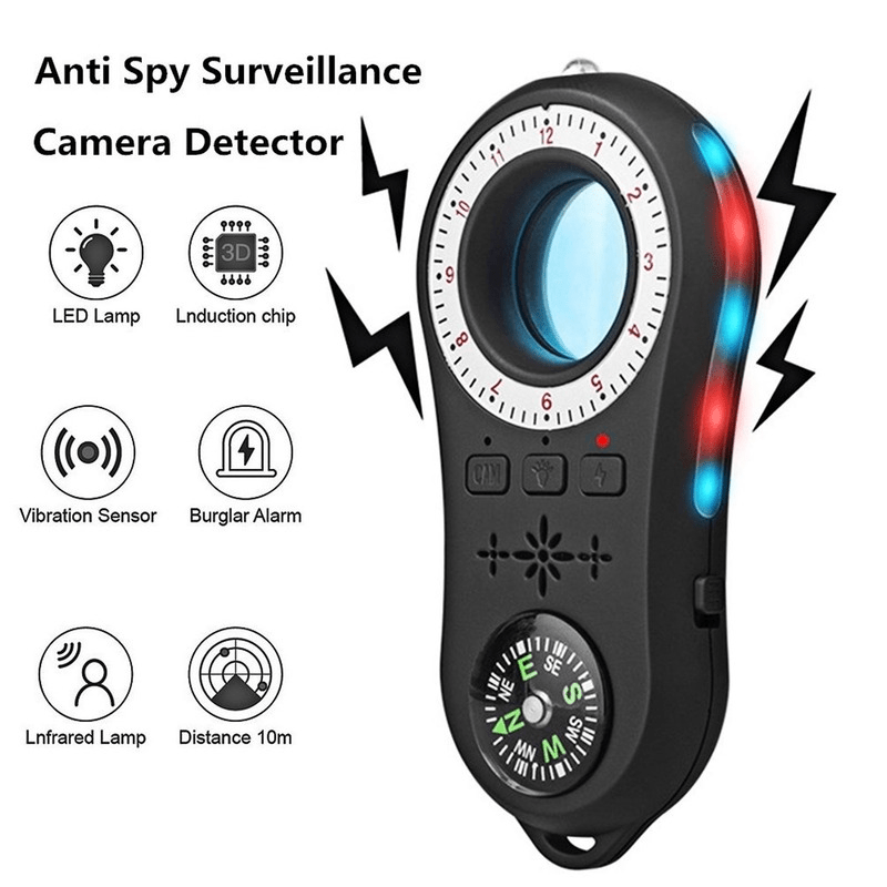 K68 Multifunctional Anti Spy Detector Hidden Camera Detector RF Signal  Wireless Bug GPS Alarm Scanner Safety Hotel Camera Finder - AliExpress