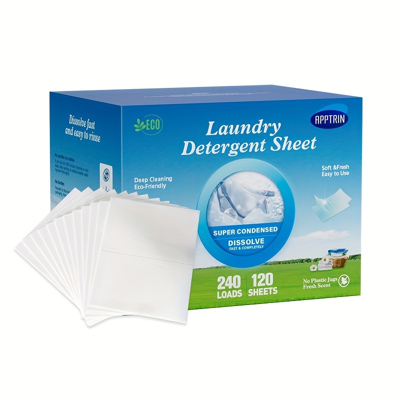 Laundry Sheets Travel Washing Detergent 90PCS Deep Stain Removal Laundry  Detergent Sheet Strip Laundry Soap Sheet Washing Sheets for Home Travel