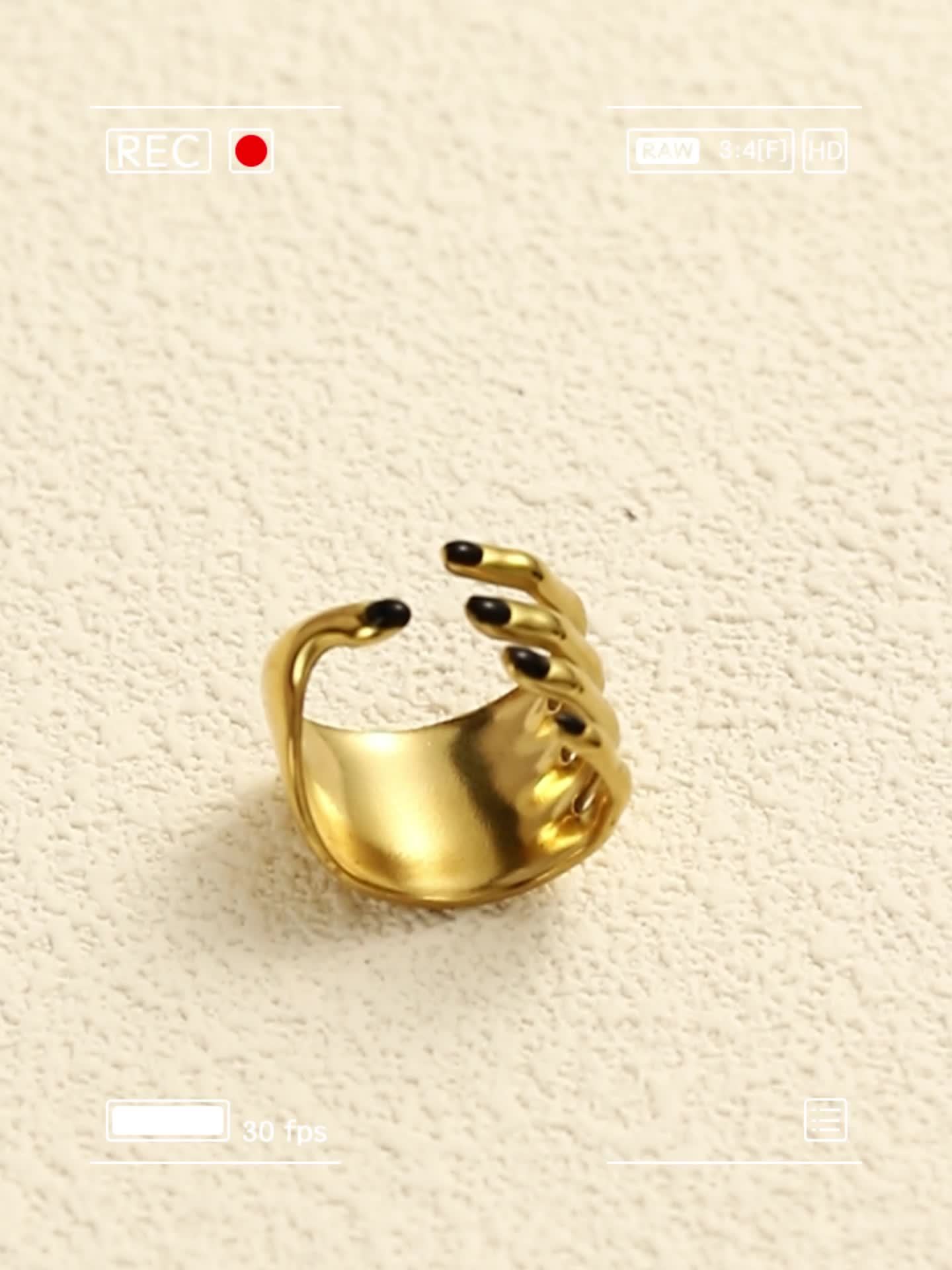 Stainless Steel Creative Ring for Women&rsquo;s French Parties
