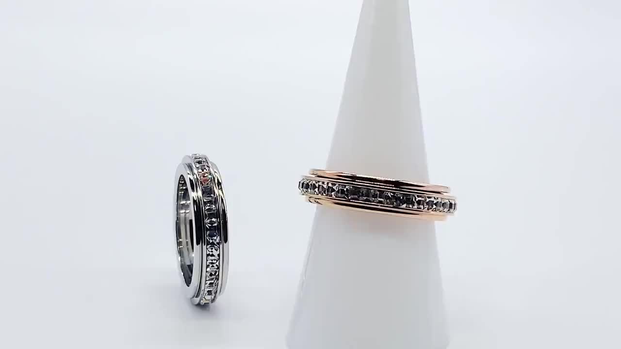 Rotatable Band Ring Women Ring Perfect Finger Ring Jewelry
