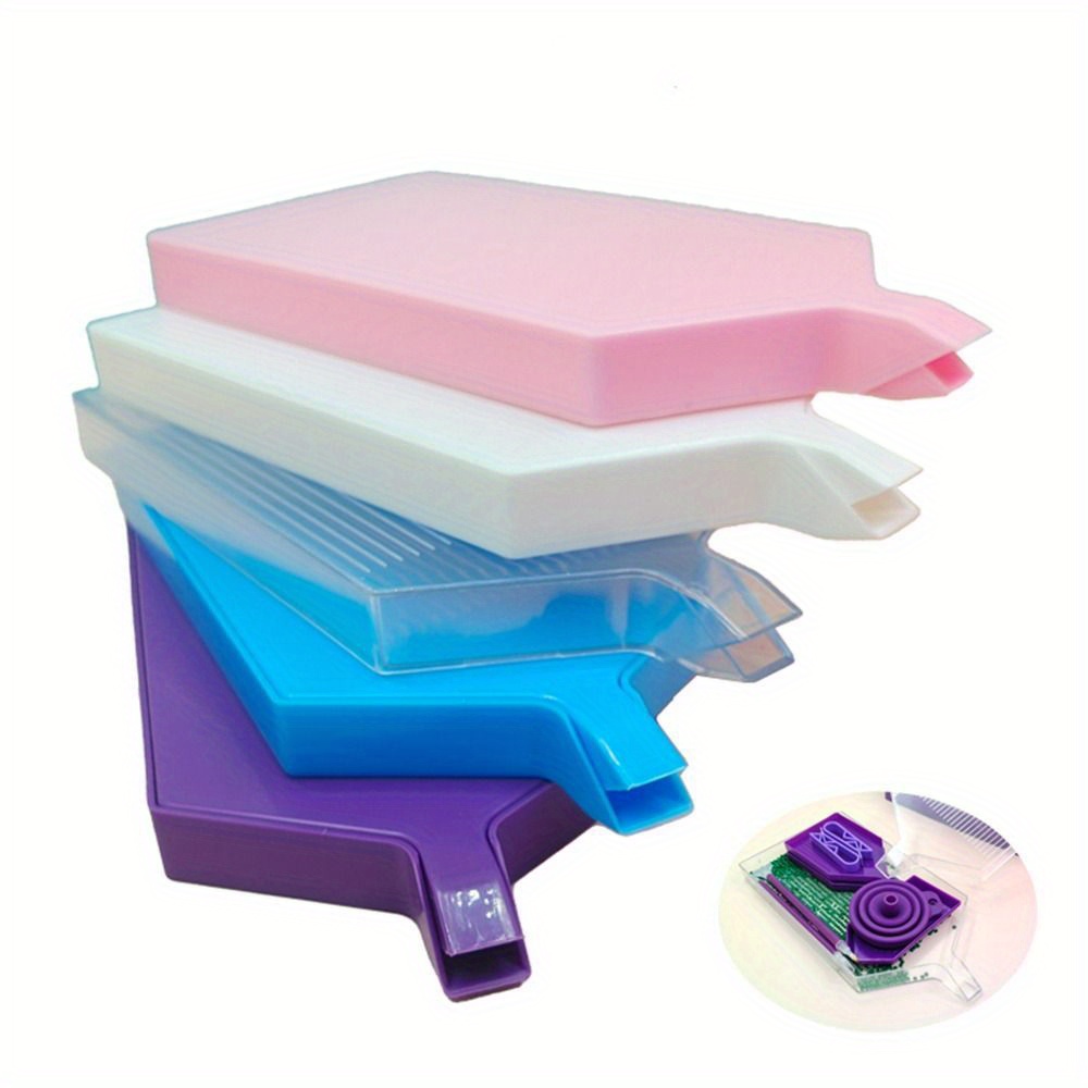  Diamond Painting Trays Large,Tweezers,Plastic Bead