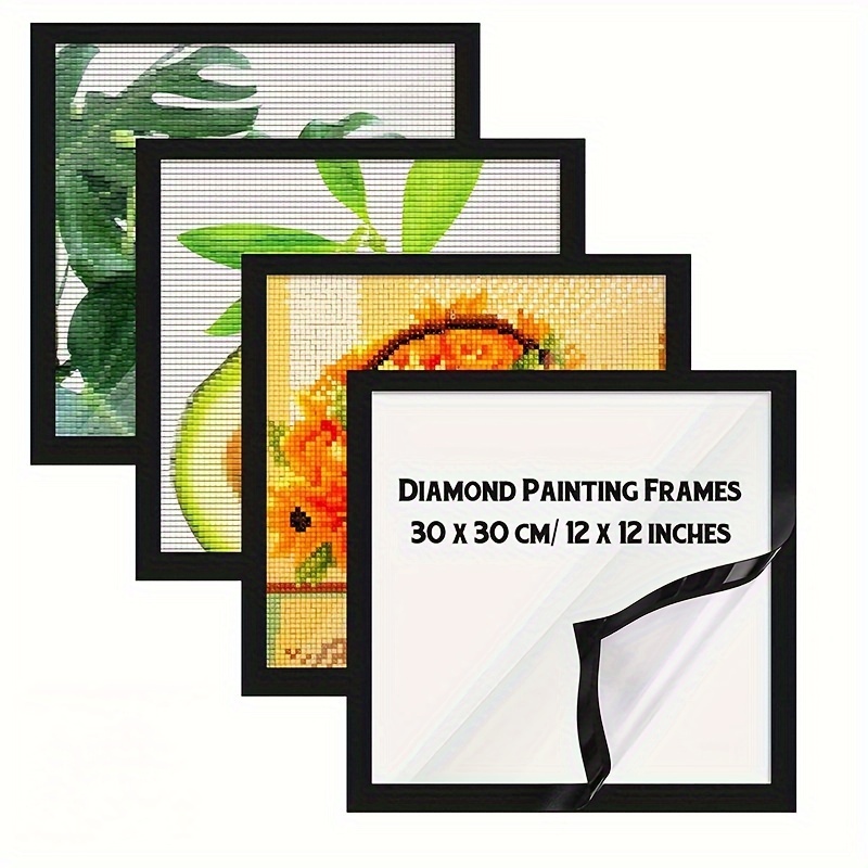 Diamond Painting Frames, Frames for 12x16in/30x40cm Diamond Painting  Canvas, Magnetic Diamond Art Frame Self-Adhesive, Diamond Painting Frames  for Wall Window Door 
