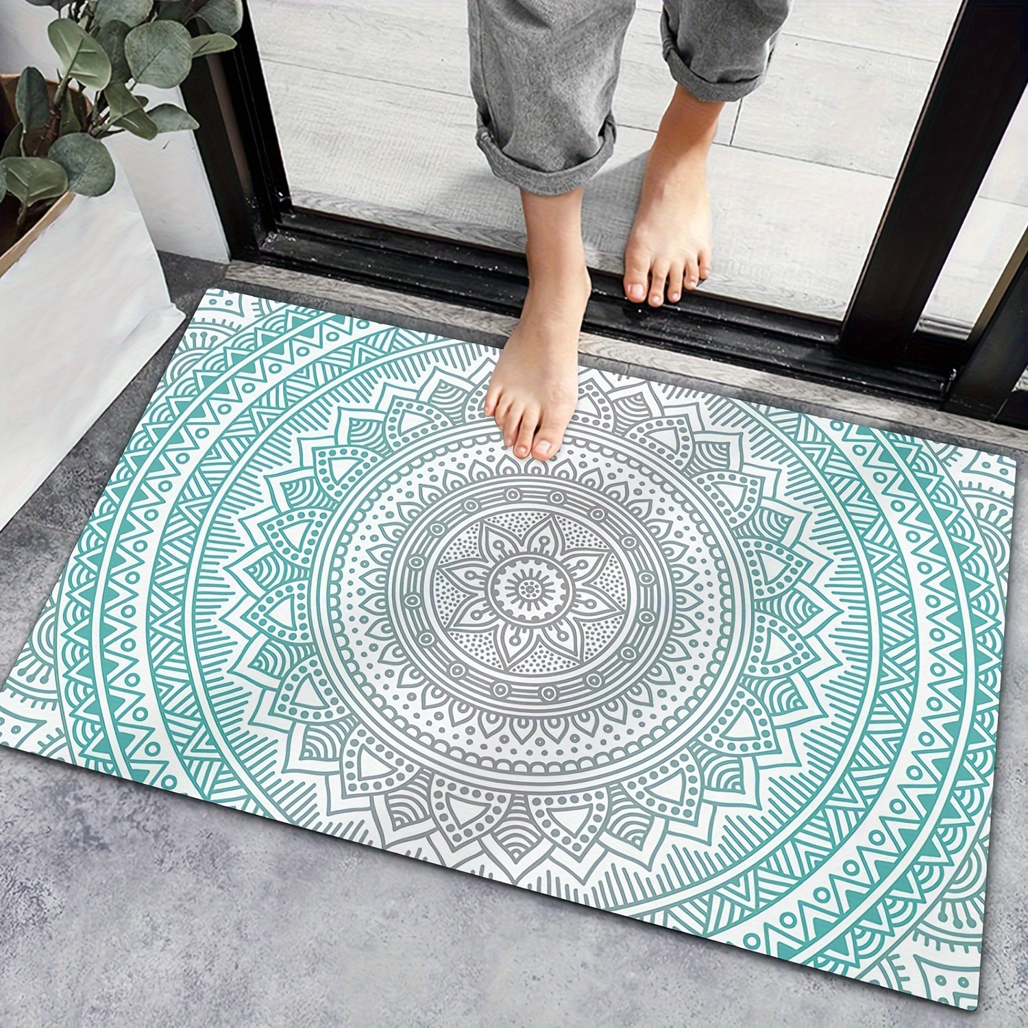  Diatom Mud Floor Mat, Door Mats Anti-Slip Spring Farm