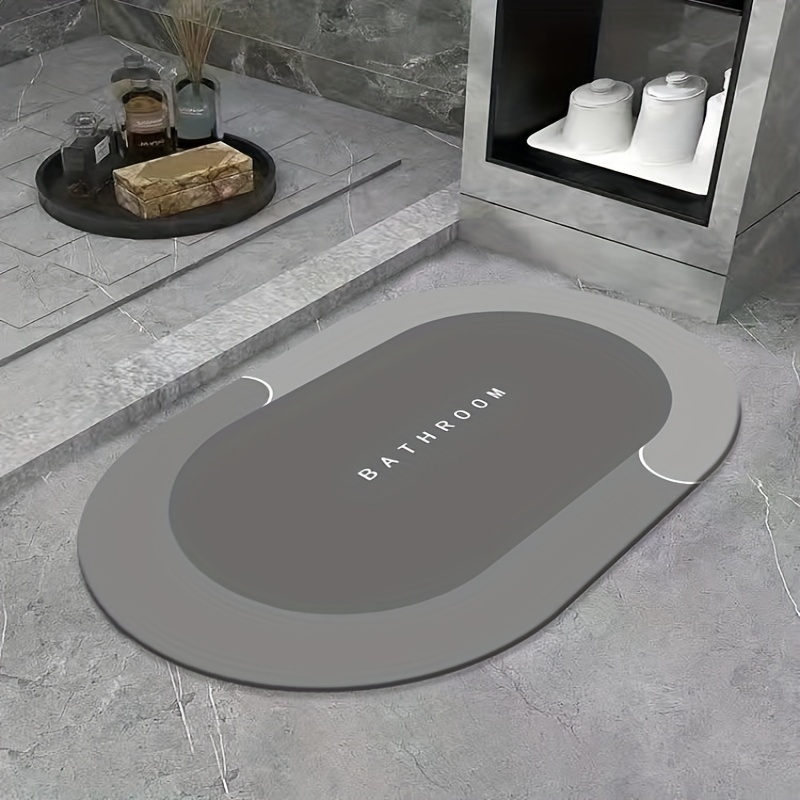 1pc Circular Hole Design Rubber Material 53x53cm Square Shower