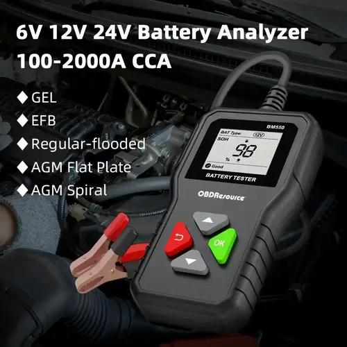 Car Stuff for Men Car Battery Tester Battery System Analyzer