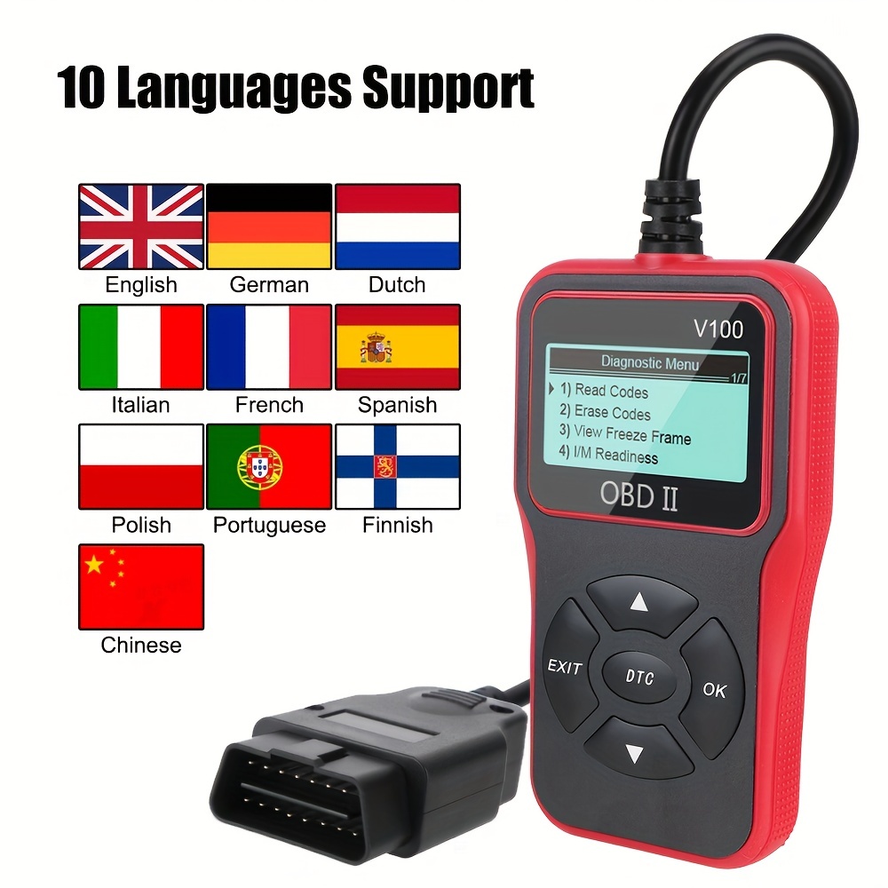 KONNWEI KW850 OBD2 EOBD Panne de voiture Diagnostic Scanner multi-langues  Auto Diagnostic Scanner
