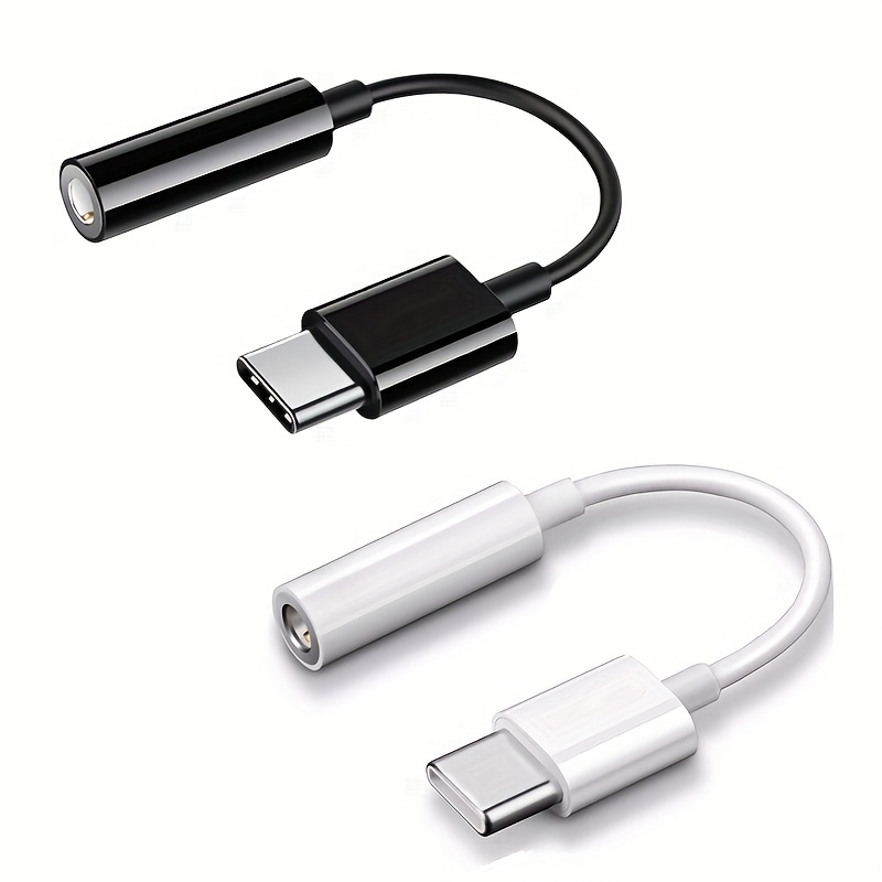USB C to 3.5mm Audio Adapter - USB Type C to AUX Female Wired Headphone  Jack w/32-bit DAC - Active USB C Digital Sound Card for Headset Audio
