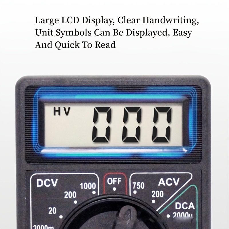 Digital Multimeter Electronic Volt Amp Ohm Meter with Diod