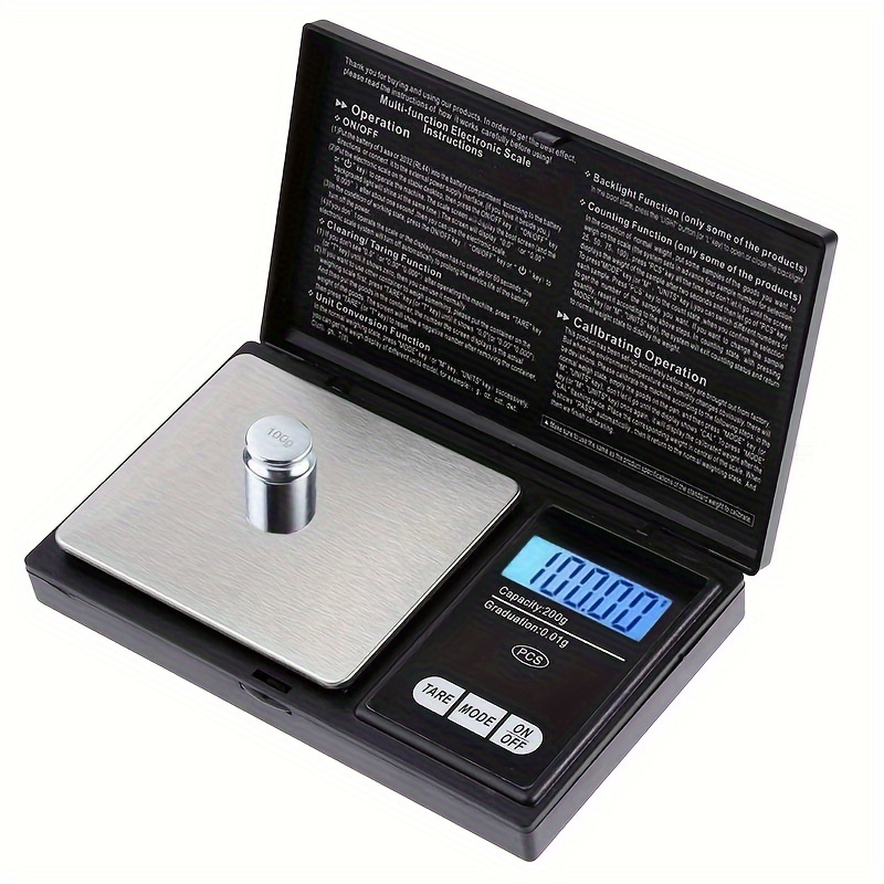 Milligram Scale 50g / 0.001g, Reloading Scale with 20g Calibration Weight ,  High Precision Jewelry Scale with Large LCD Display, MG Scale for Gold  Medicine Powder, Battery Included 