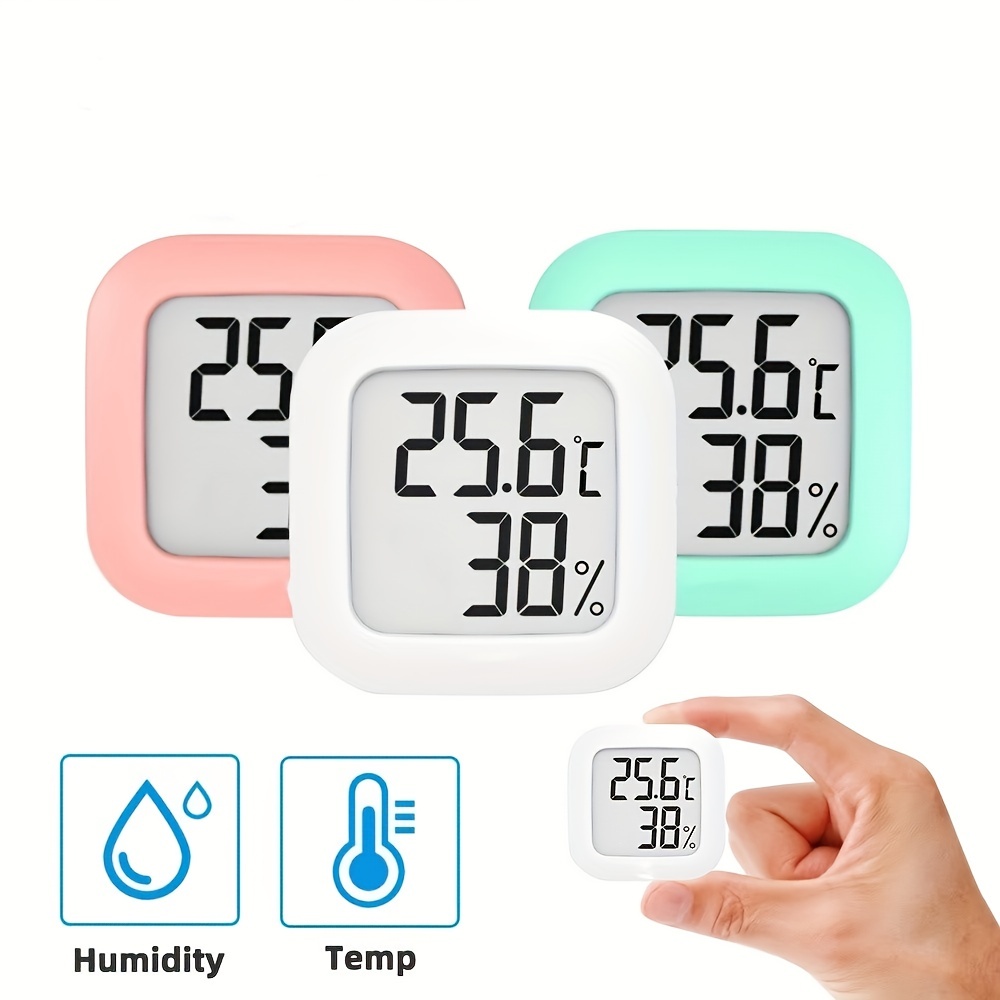 TXL Large Digital Hygrometer Indoor Thermometer with Humidity Gauge, Smart  Room Temperature Humidity Sensor Monitor with Touch LCD Backlight for Home
