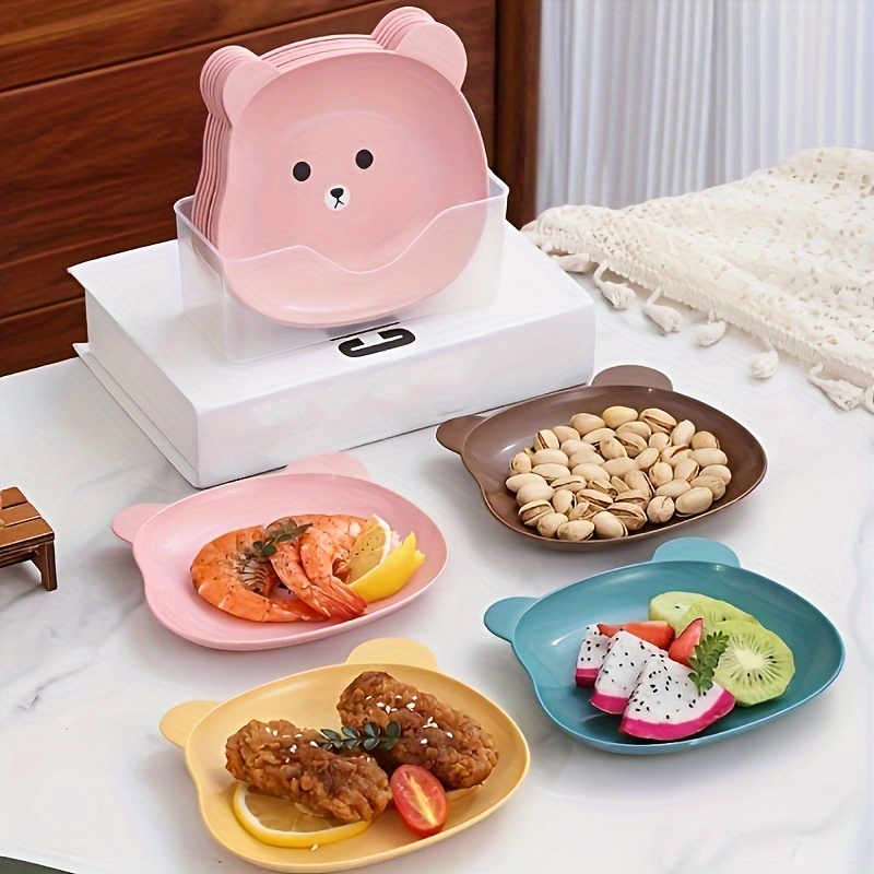 1pc Butterfly Shaped Silicone Food Tray With Dividers, Baby Anti-fall  Feeding Plate, Children Suction Plate
