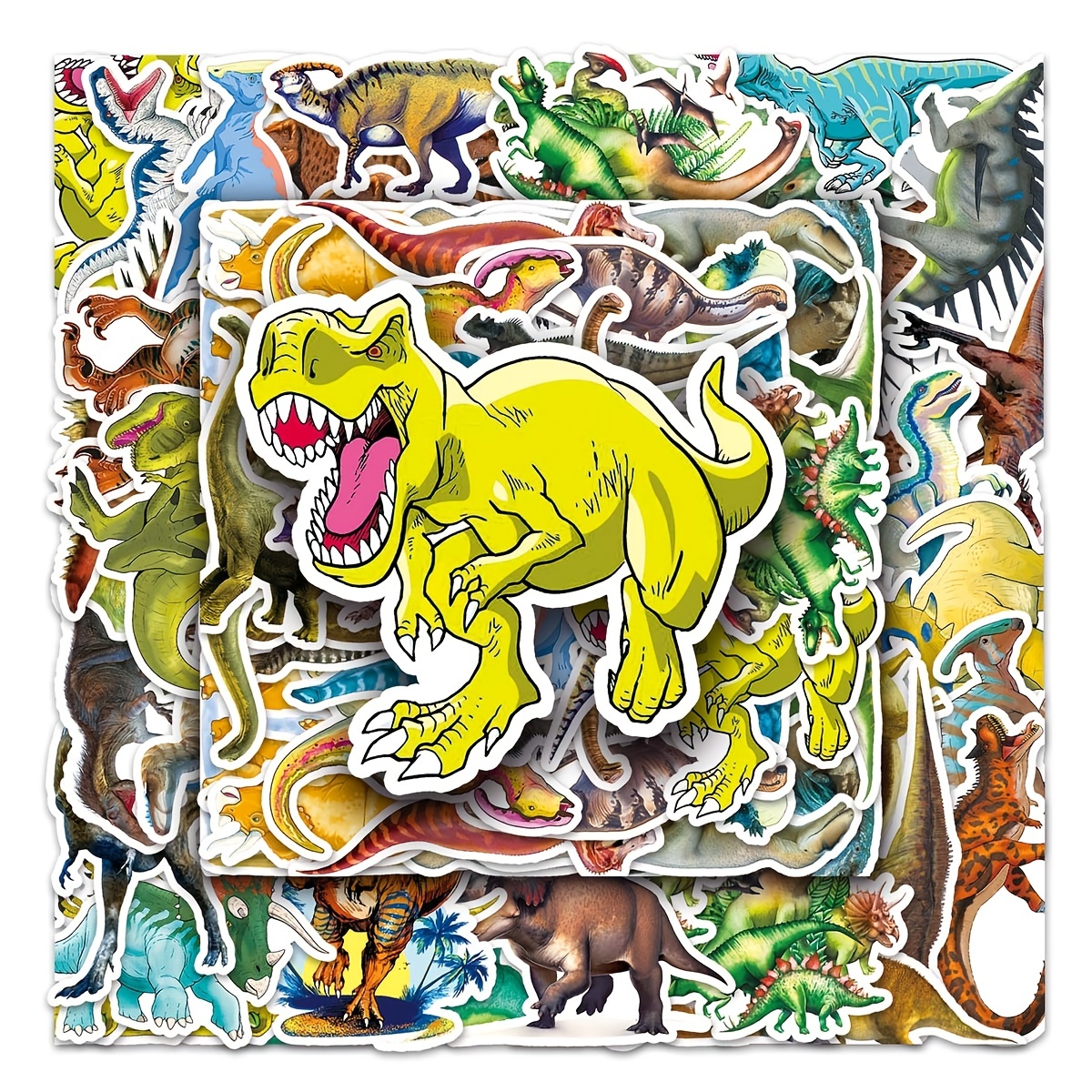 Jurassic Dinosaur Graffiti Stickers Decorative Toolbox Water - Temu