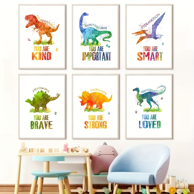 1pc Pegatinas Pared Dinosaurios Decorativos Jardín Infantes - Temu