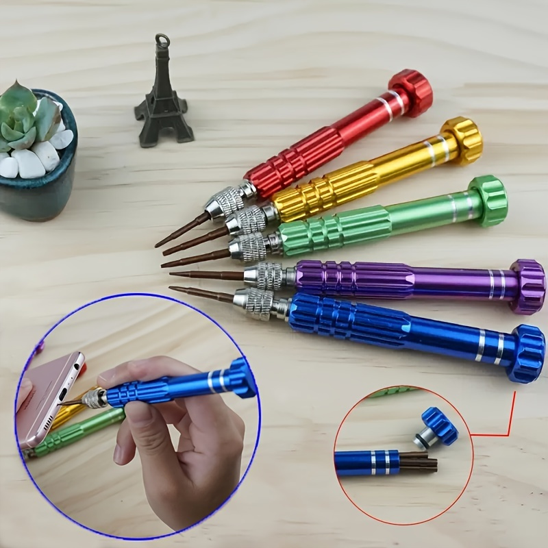 2pcs 8 1 Screwdriver Small Repair Tool Gadget Tool Jewelry Repair Kit Tools  Pocket Multipurpose Tool Pen Style Aluminum Alloy Pen Screw Driver