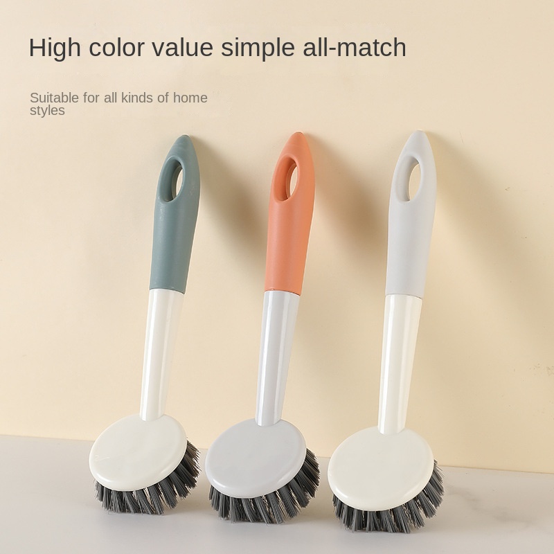 Non-Scratch Dishes Scrubber,Kitchen Steel Wool,Family Scrubbing  Pad,Detachable Handle Cleaner Sponge,Easy Scouring Scrubbing Brush,Pot Pan  Oven