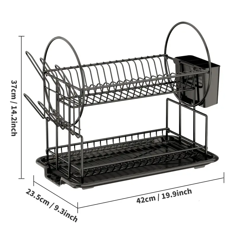 Dish Drying Rack For Kitchen Counter, Large Dish Strainer With