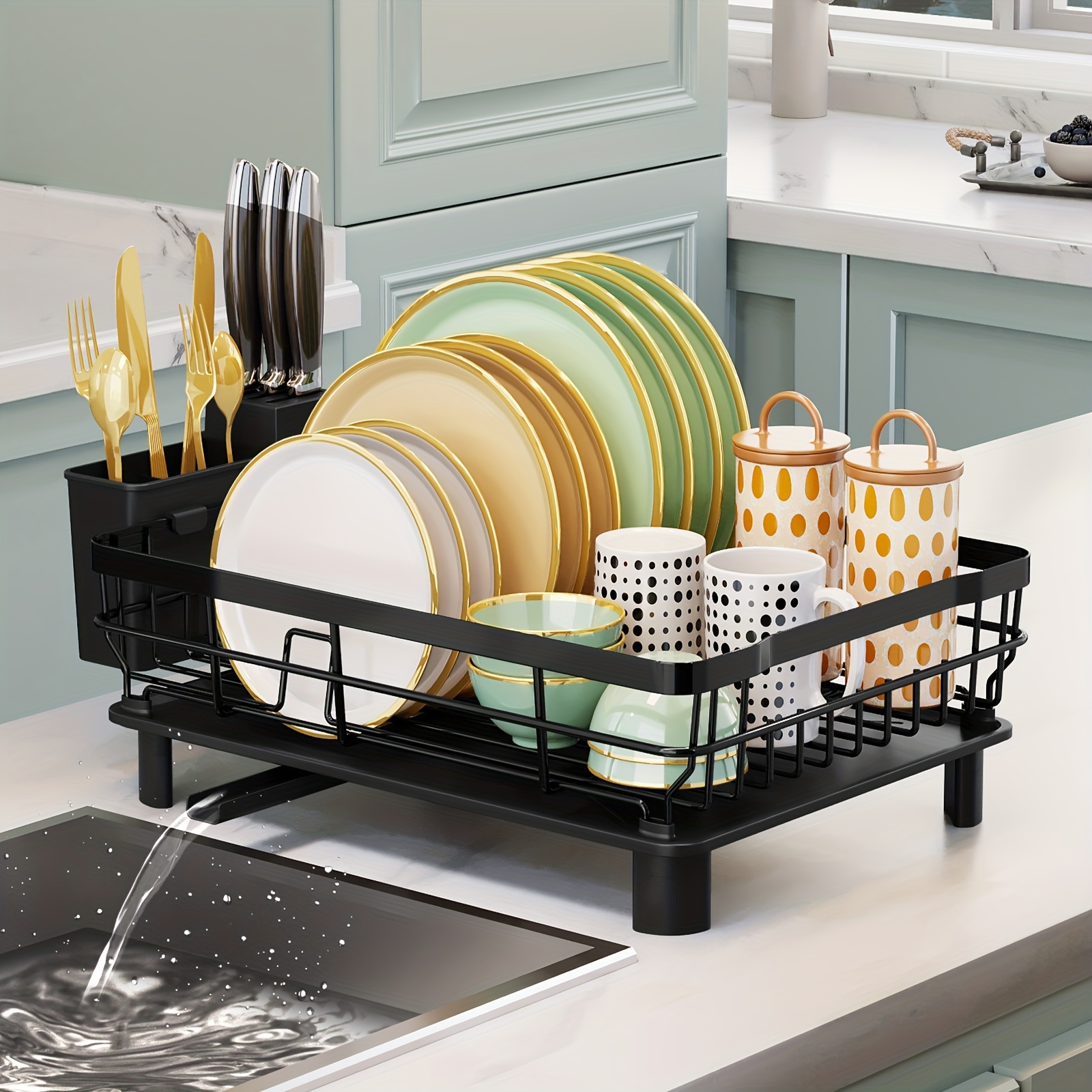 Large Stainless Steel Dish Rack (White) – Brian&Dany