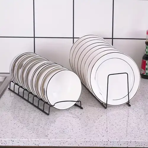 Wall mounted Bowl Plate Holder With Drain Tray Organizer For - Temu