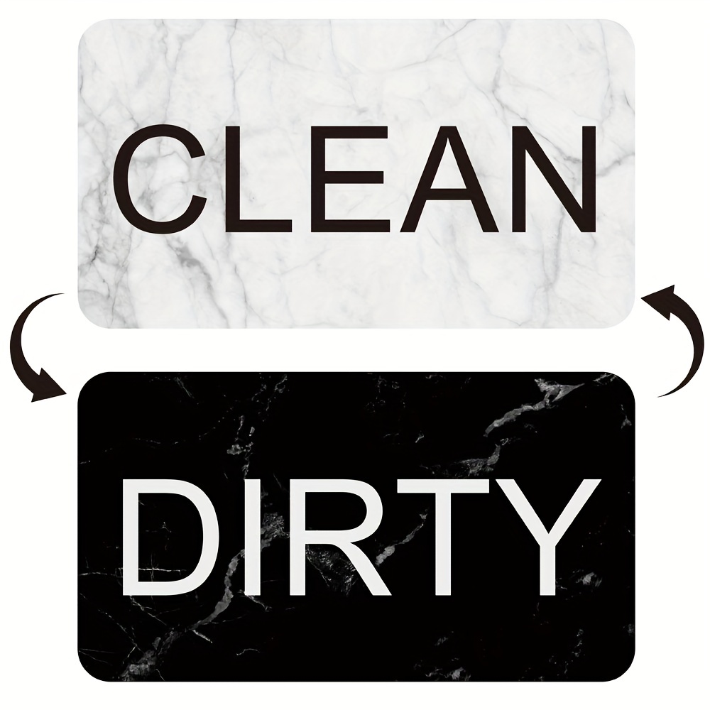 Clean Dirty Dishwasher Magnet Reversible Clean Dirty Magnet 3D Printed Clean  Dirty Dishwasher Label Dirty Clean Magnet Kitchen Label 