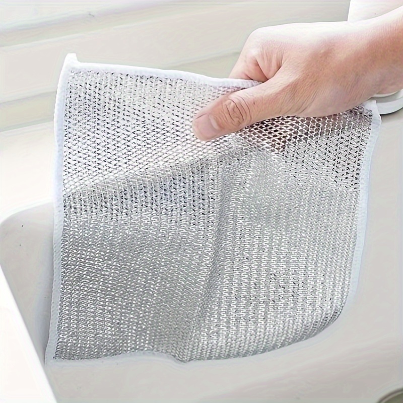 Multipurpose Wire Dishwashing Rags, 2024 New Scrubbing Wire Dishwashing  Rags Non-Scratch Wire Dishcloth, Premium Metal Wire Dishwashing Cloth  Scrubs