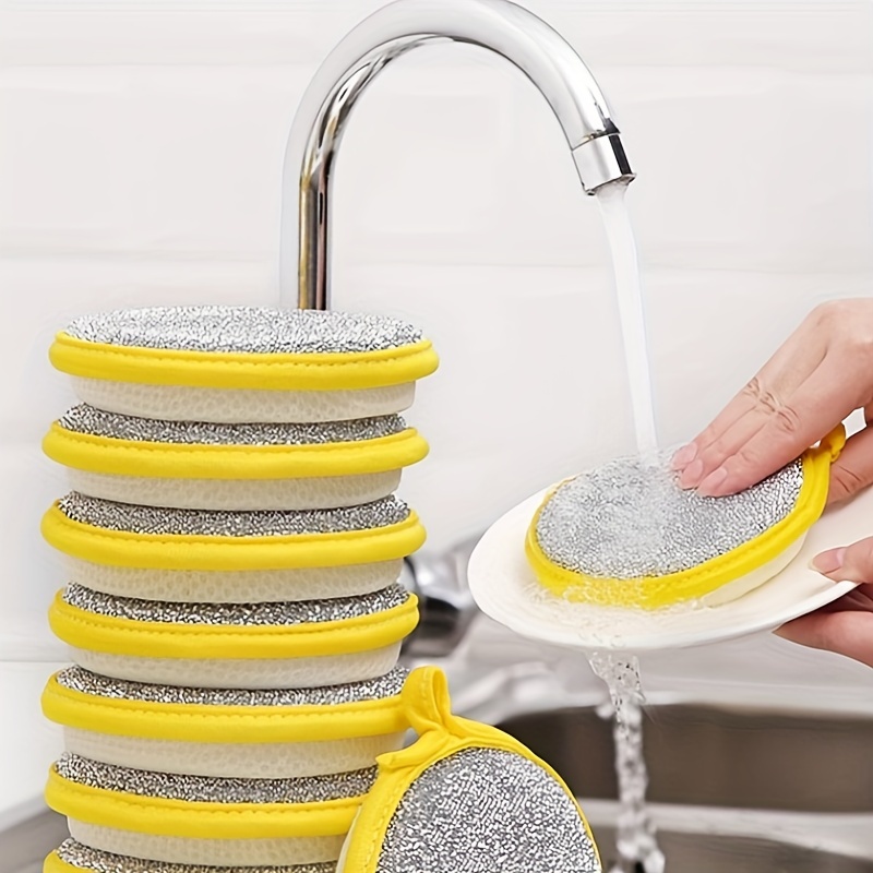 Bulk-buy Silicone Sponge Dish Washing Kitchen Scrubber - Magic Food-Grade  Dishes Multipurpose Better Sponges Non Stick Cleaning Smart Kitchen Gadgets  Brush Accessories price comparison