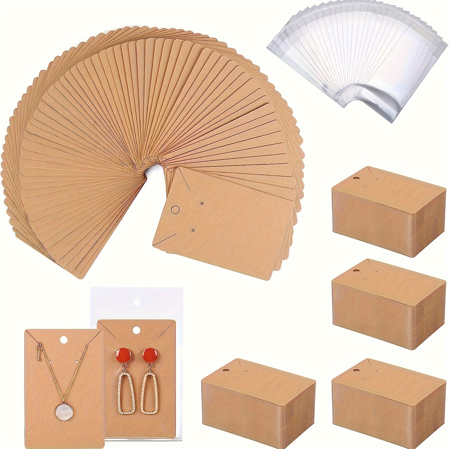 .com : jojofuny 200 Pcs Ornament Card Hairband Displaying Card  Jewelry Packaging for Small Business Jewelry Cards Necklaces Folding Cards  for Necklace White Accessories Pvc Packing Supplies : Office Products