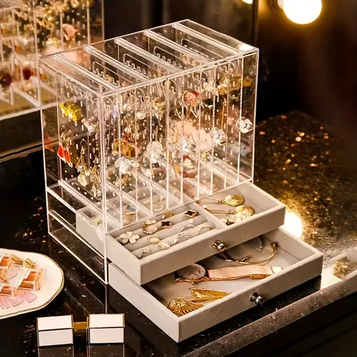 Acrylic Jewelry Box - Temu