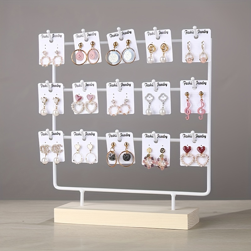 Ikee Design® Wooden jewelry rack with 20 hooks