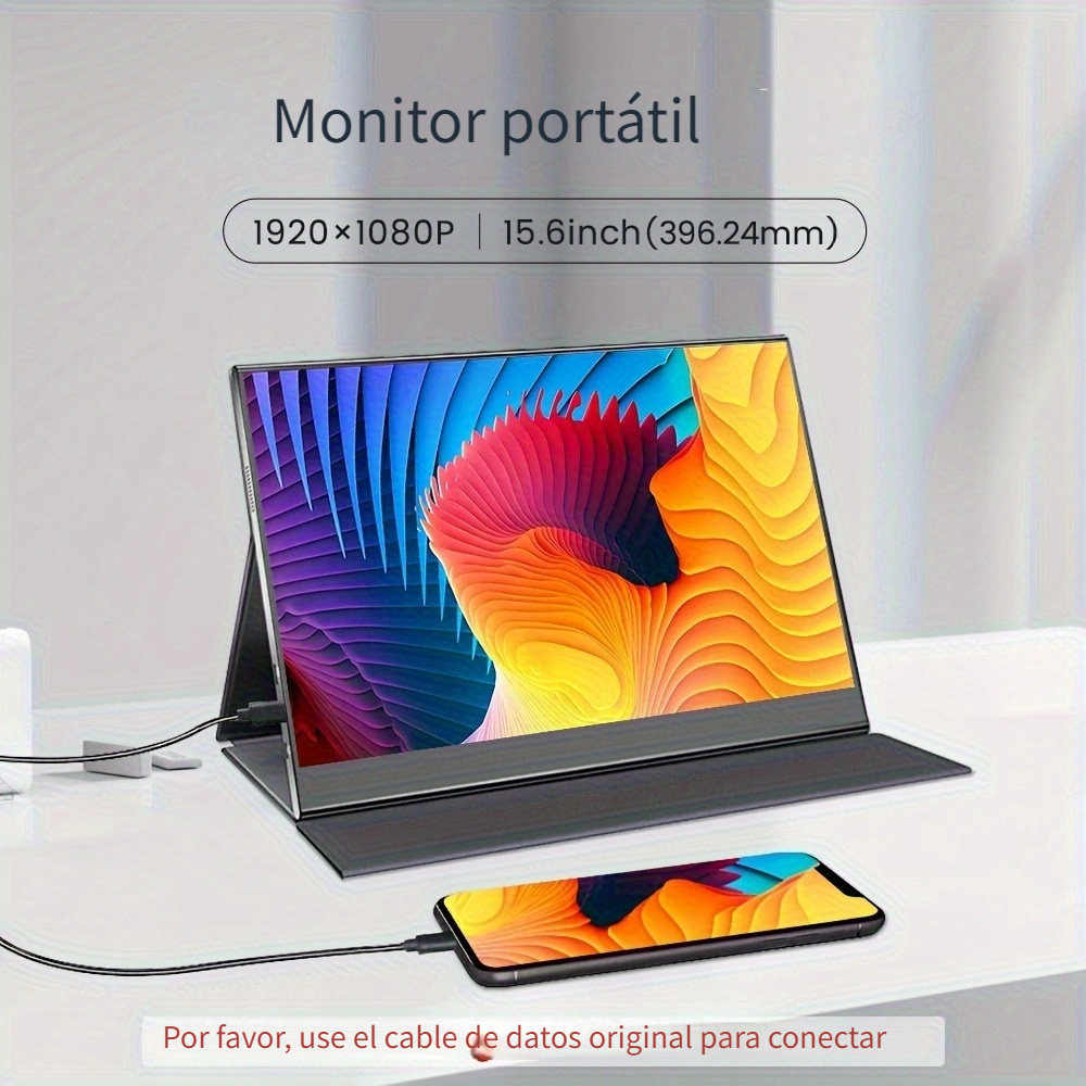 UPERFECT 4K Monitor portátil Pantalla táctil Sensor de gravedad Rotación  automática 15.6 pulgadas Pantalla táctil UHD