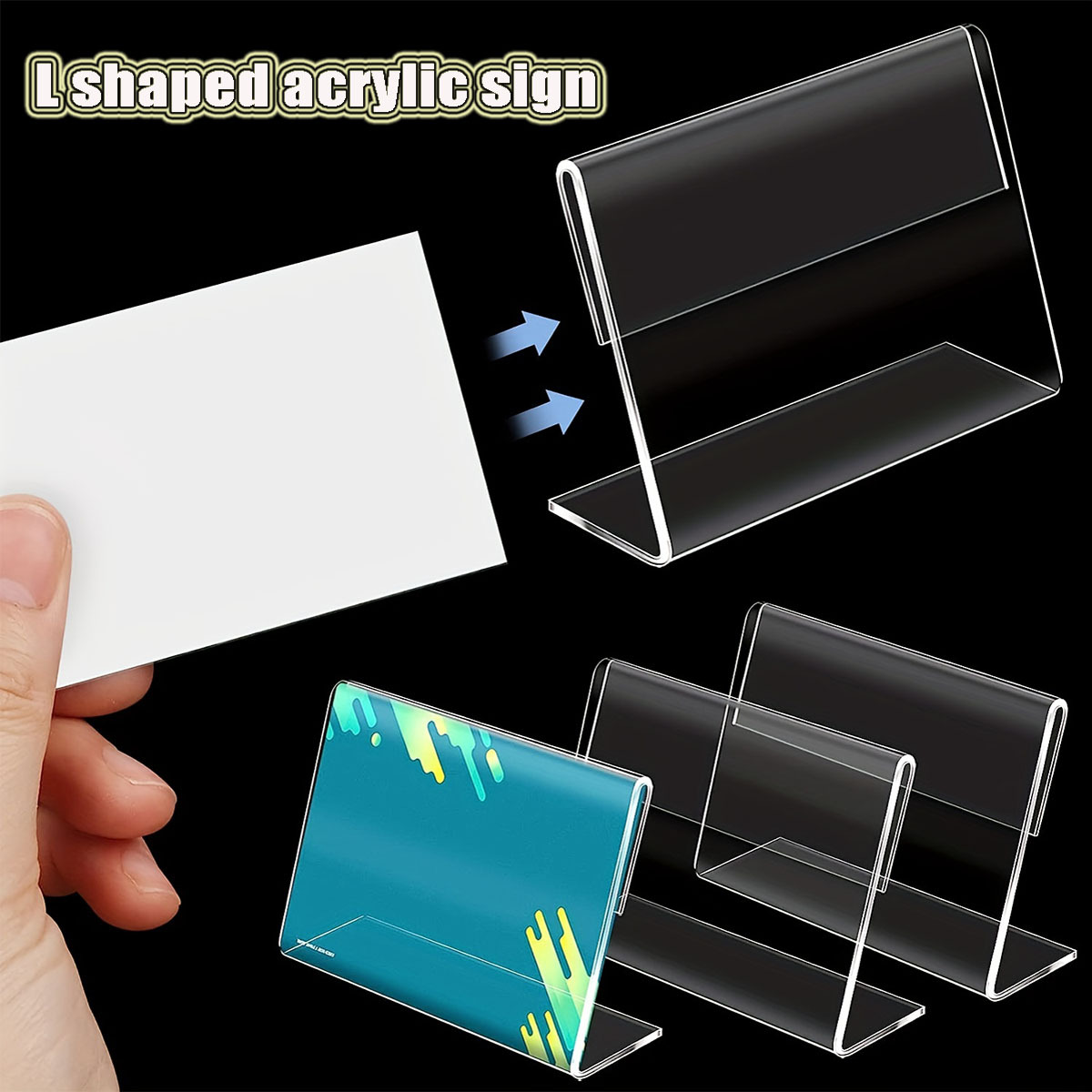  4 x 6 Inches Acrylic Post Card Photo Holders Rigid Plastic  Cards Sleeve Protectors Clear Acrylic Sleeve for Cards Baseball Card Sports  Cards Photos Postcard (60) : Office Products