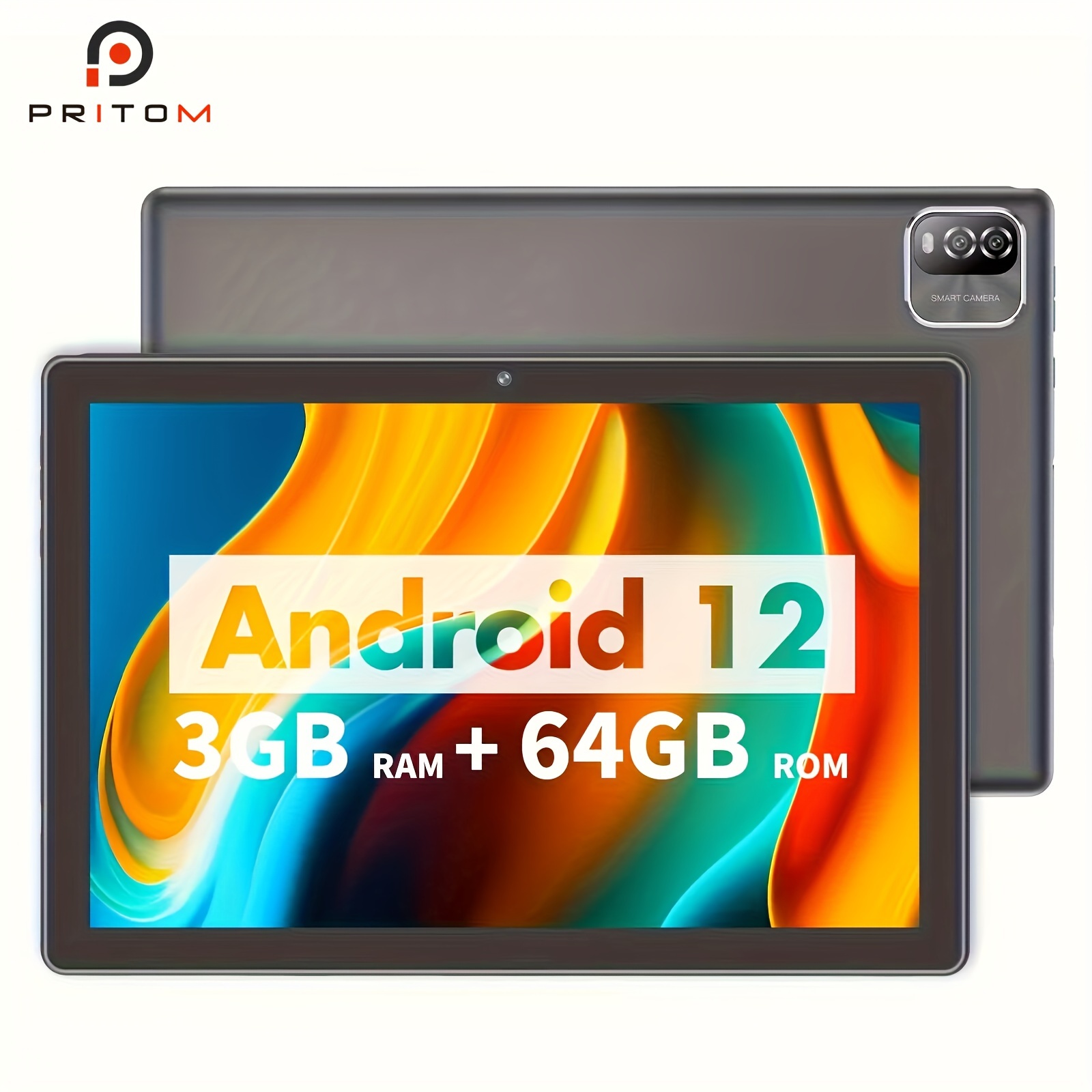  Tablet Android 11 de 10.1 pulgadas, tableta Android 11 de 64 GB  con teclado, lápiz capacitivo, cámara dual de 13MP+5MP, WiFi, Bluetooth,  GPS, soporte de expansión de 512 GB, pantalla IPS