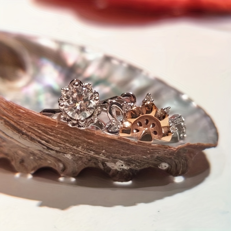 Shell Shape Ceramic Jewelry Tray Aqua Shell Trinket Dish Ceramic Ring  Earring Holder Ocean-themed Decorative Trinket Plate for Rings Earrings