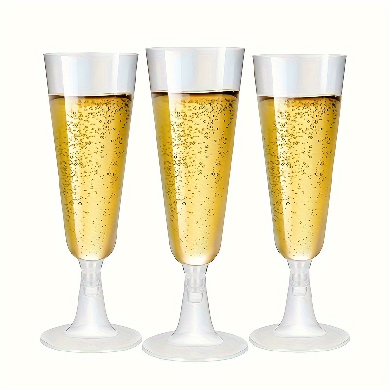 Flute Calice in plastica monouso bicchiere feste party per champagne o  spumante 