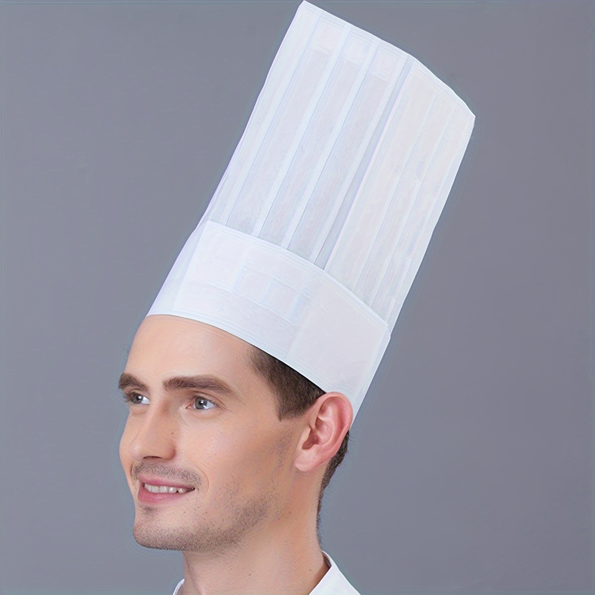 2 pièces Toque de chef Chef Chapeau de cuisine Cuisine Cuisine Noir Réglable  Traiteur Filet de Coiffure Réutilisable Mesh Restaurant Beanie