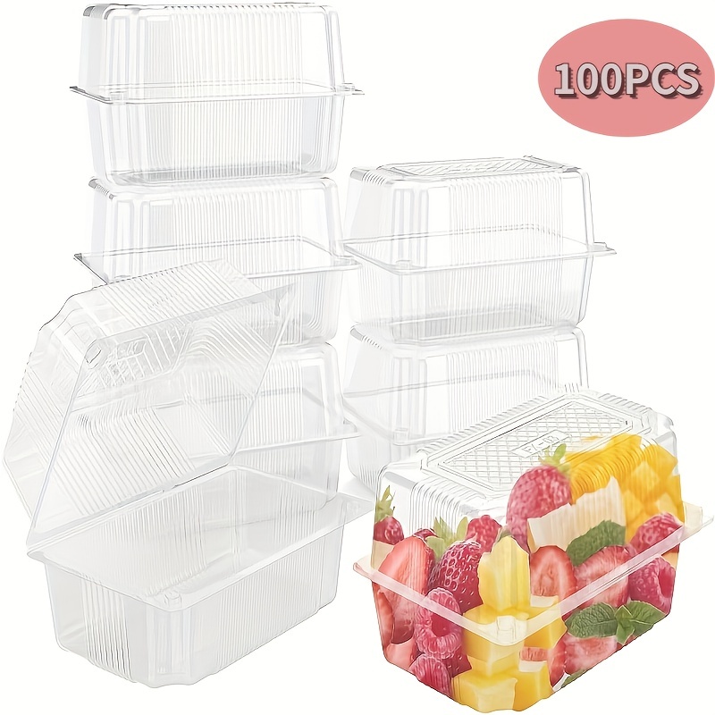 50Pcs Disposable BPA-Free Baby Food Storage Containers with Hinged