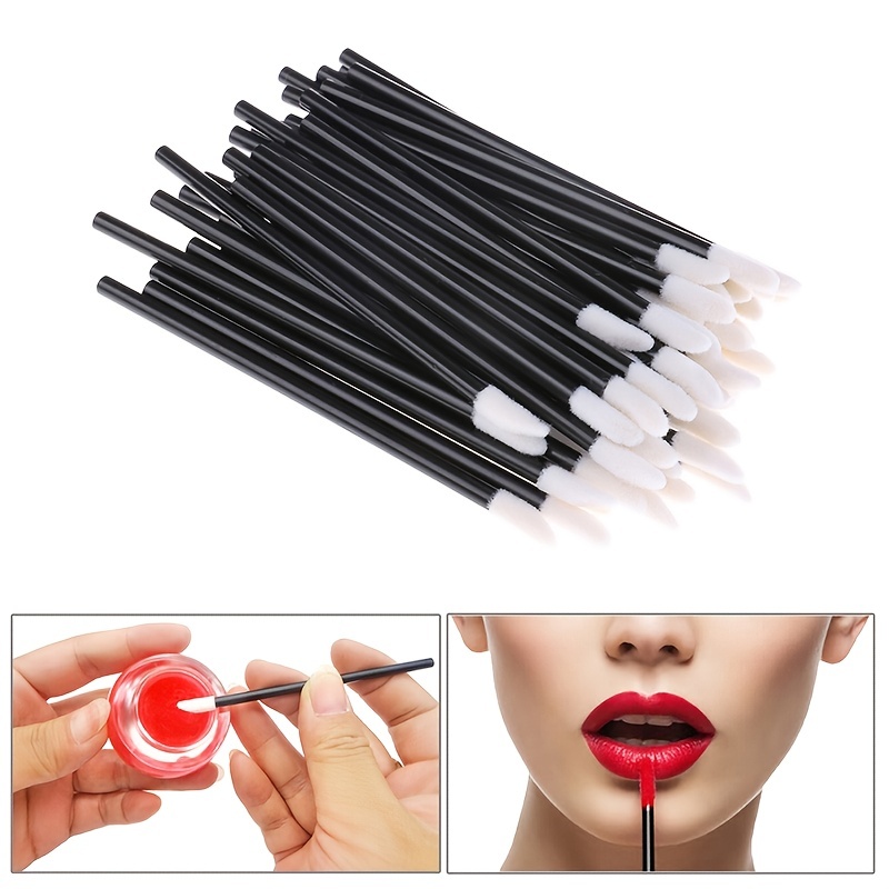 400 Pcs Include 200pcs Disposable Eyelash Brushes And 200pcs Micro Brushes  Disposable Mascara Brushes Wand Disposable Micro Applicator Brush Crystal E