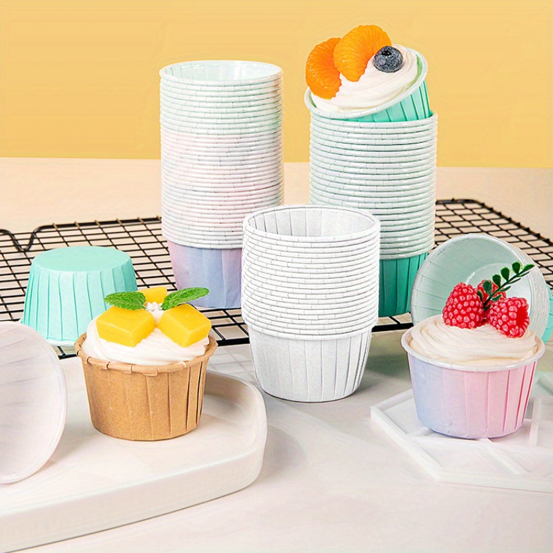 Tulip Muffin Cups Disposable Cupcake Cups Stripes Pattern - Temu