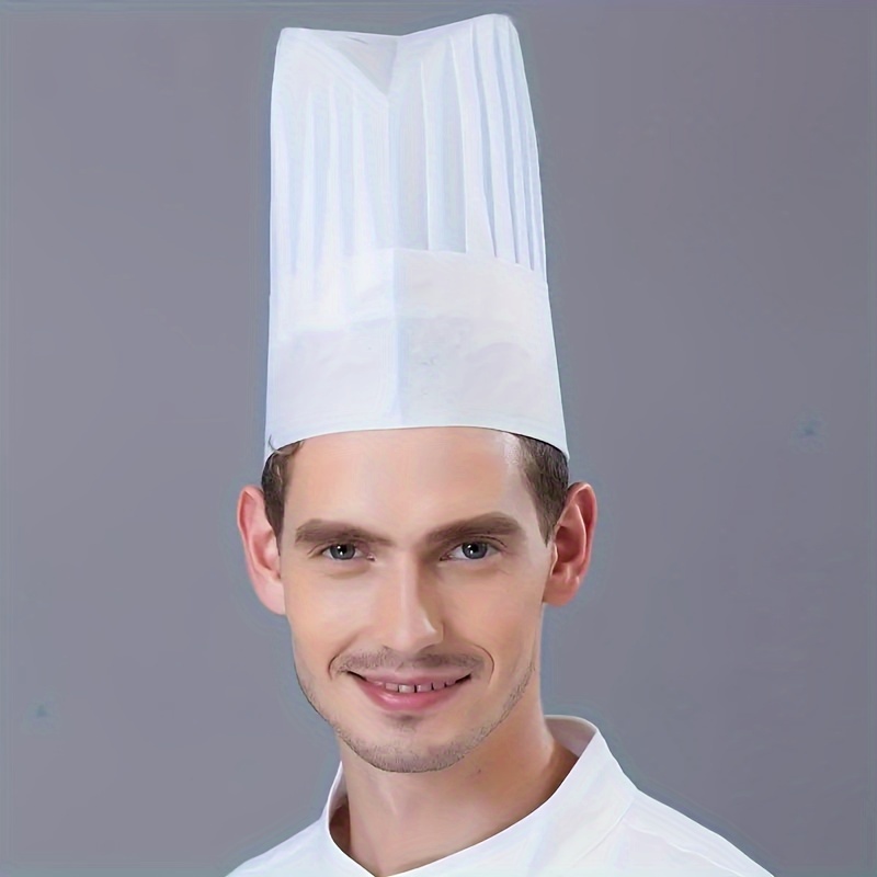 2 pièces Toque de chef Chef Chapeau de cuisine Cuisine Cuisine Noir Réglable  Traiteur Filet de Coiffure Réutilisable Mesh Restaurant Beanie