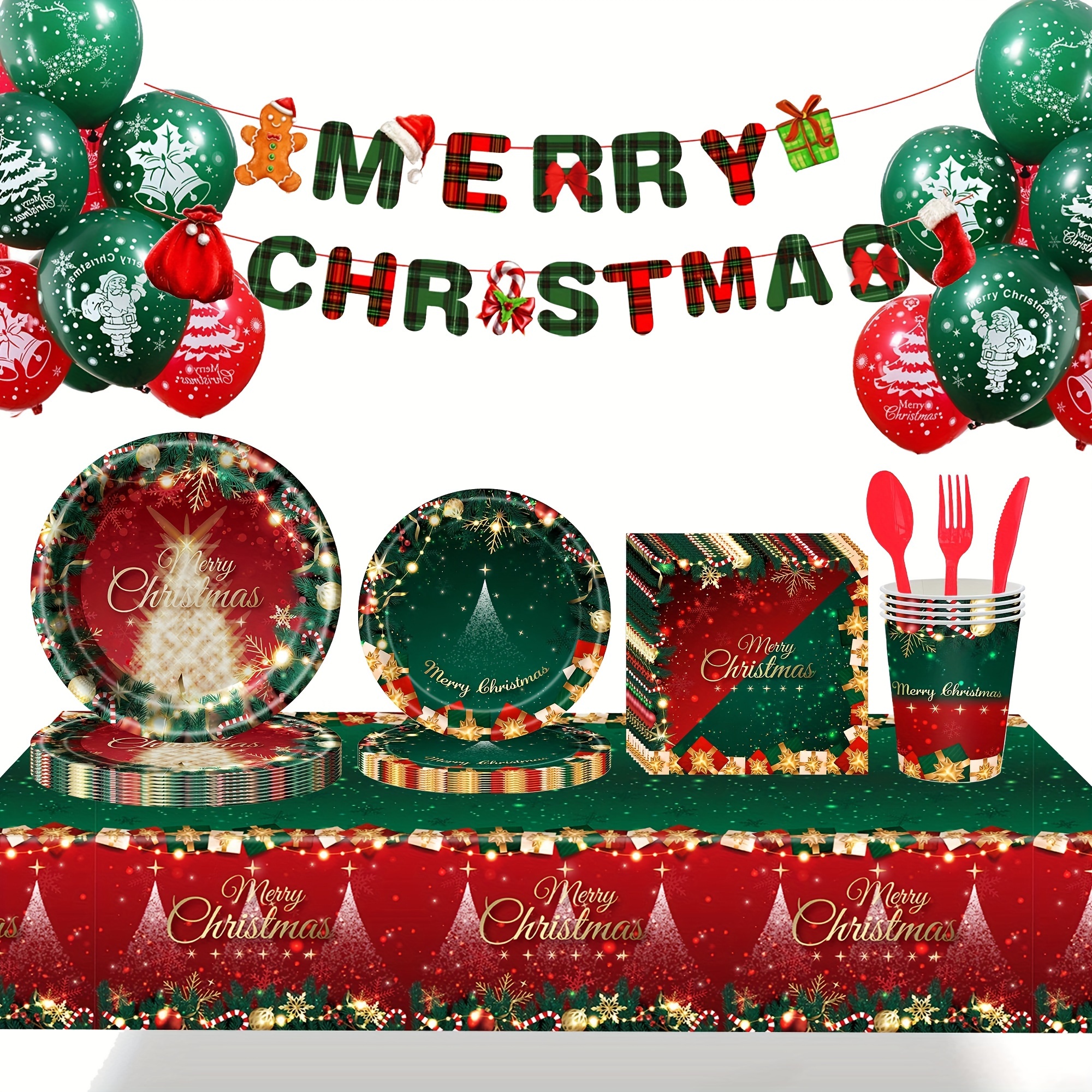 Christmas themed Party Gathering Disposable Paper Cups Table - Temu