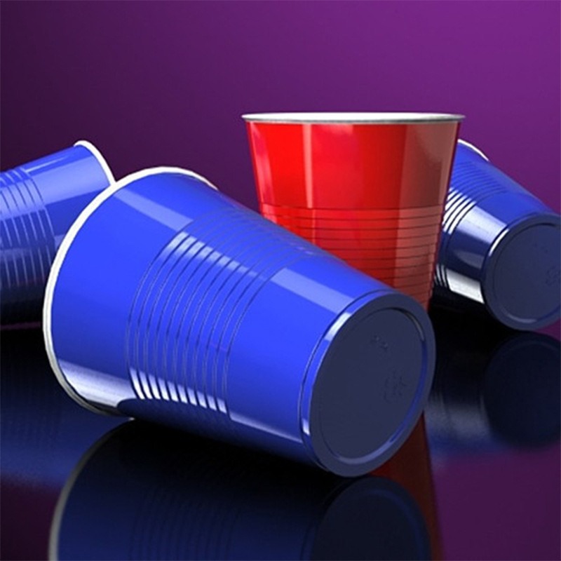 Wholesale Disposable Plastic PS Cups 450ml Red Solo Party Cups Beer Pong  Cups - China Disposable Party Shot Cups and Double Color Party Cups price