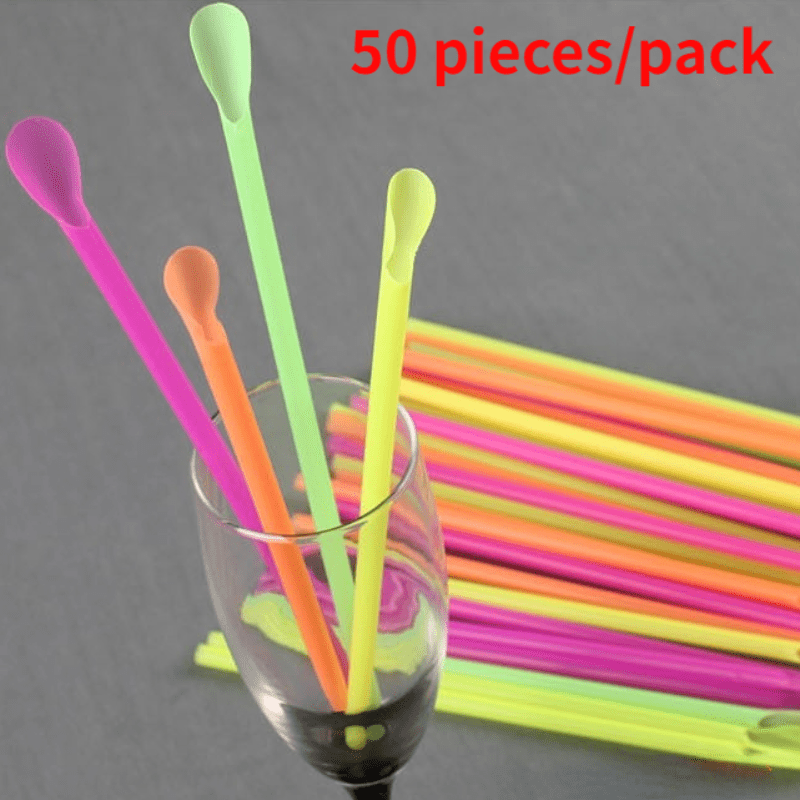 Straw Dispenser with Bendable Straws and Spoon Straws, Straw Holder with  Stainless Steel Lid, for Drinks, Ice Cream, Milkshakes, Smoothies(Multi)