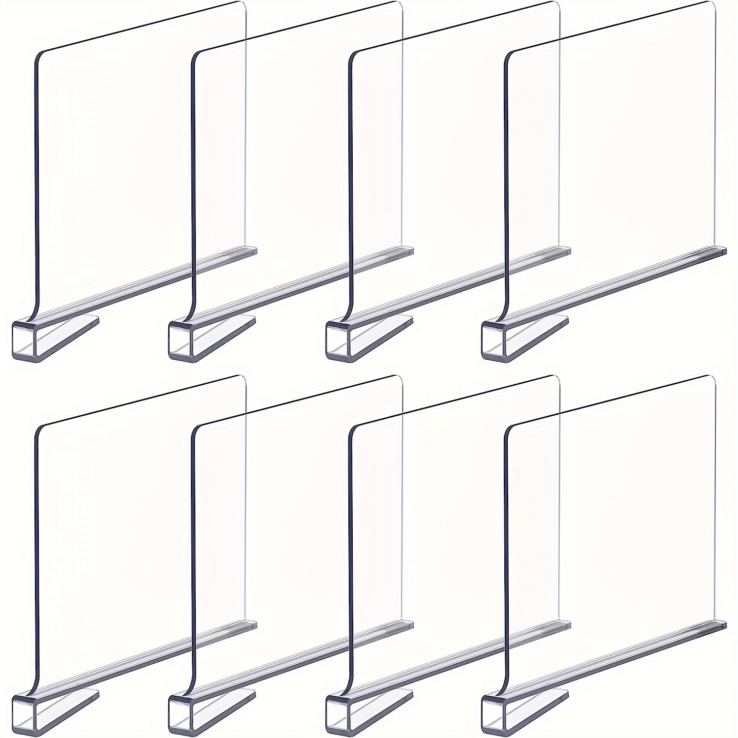 Clear Shelf Dividers for Closet, Vertical Purse Organizer, Perfect