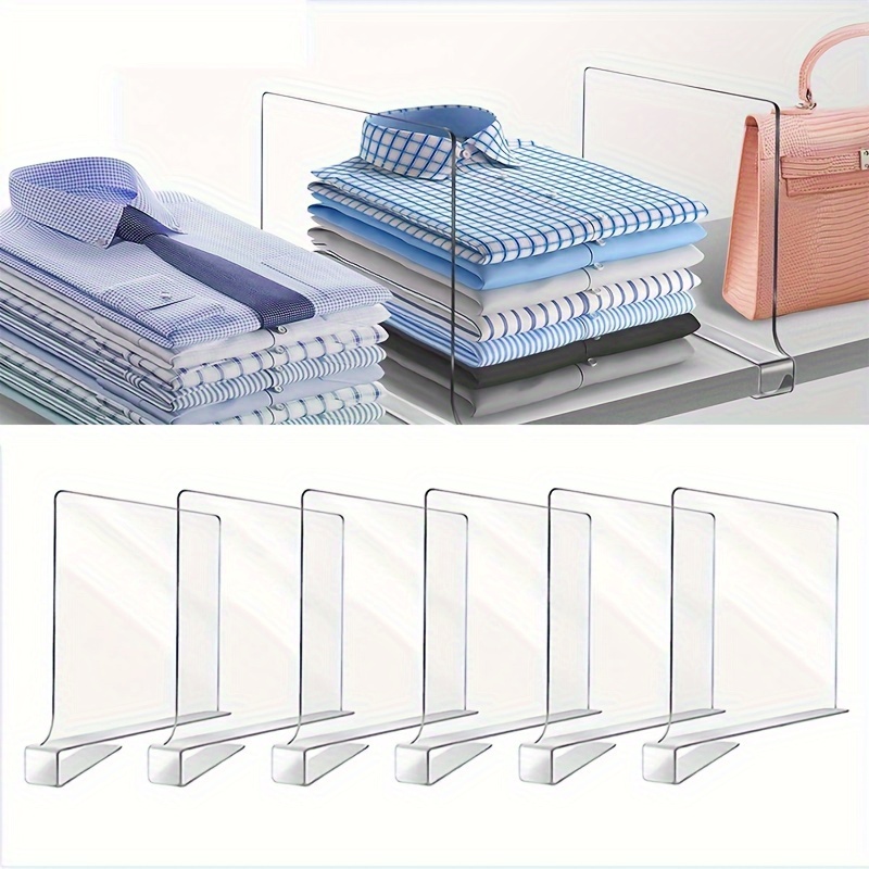 Clear Shelf Divider Bag Stand Purse Divider Multi-functional Purse Closet  Organizer 
