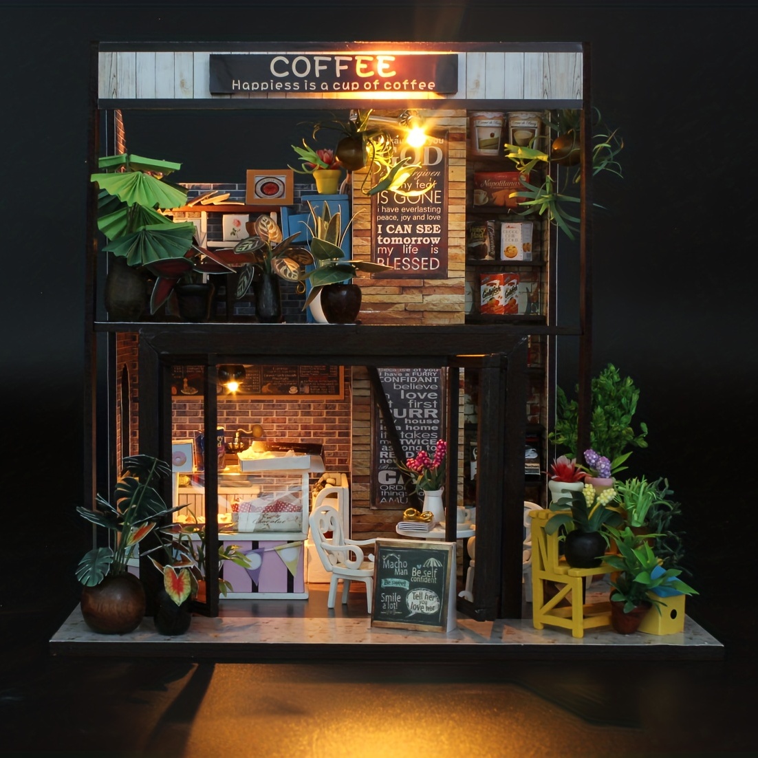 1PCS 1/6 Scale Cute Mini Coffee Machine Model Miniature Dollhouse
