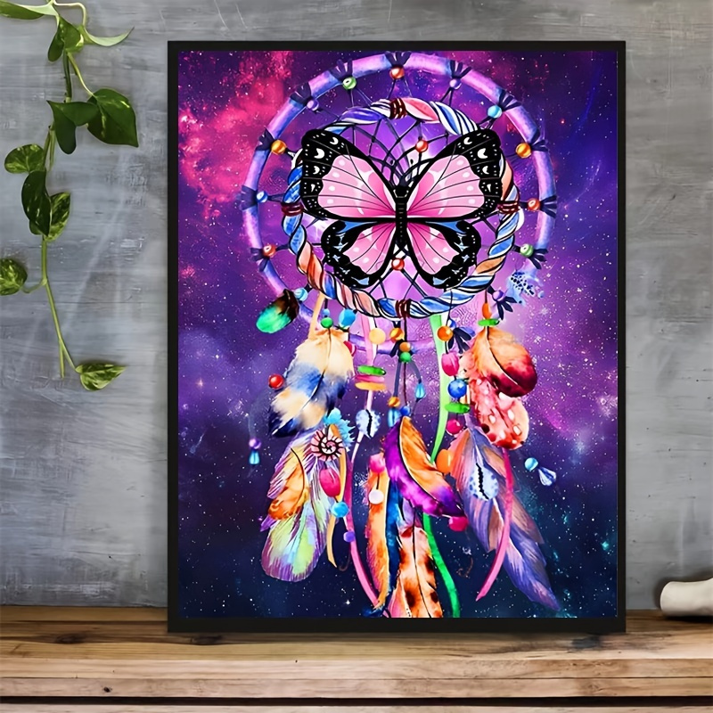 2023 New Diamond Embroidery Dream Catcher Fantasy Landscape 5D Diamond  Painting Feather Flower Mosaic Cross Stitch Home Decor