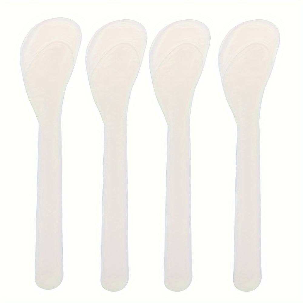 BTYMS 200 Pcs Disposable Makeup Spatula Mini Cosmetic Spatula Facial Mask  Spatulas Plastic Skincare Spatula for Mixing and Sampling Cream DIY Mask