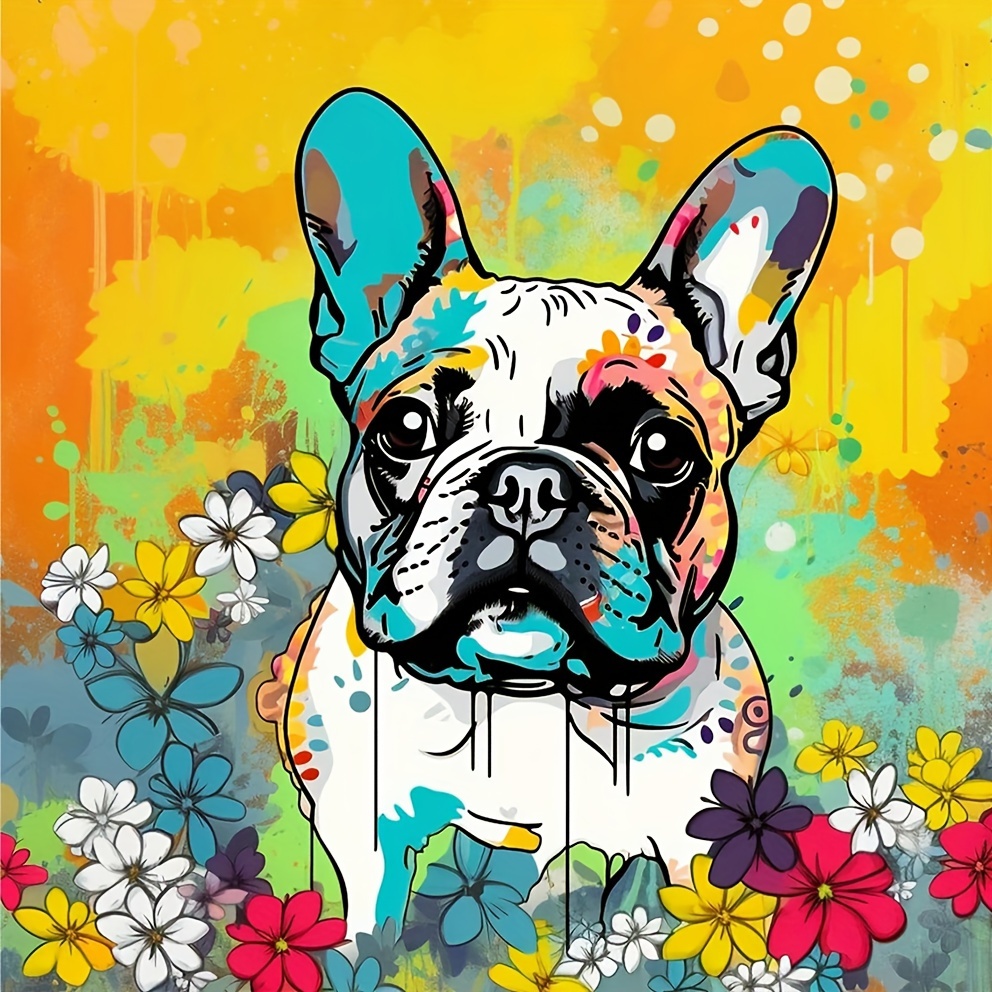 Bulldog Diamond Painting Set by Crafting Spark. CS2537 Diamond Art