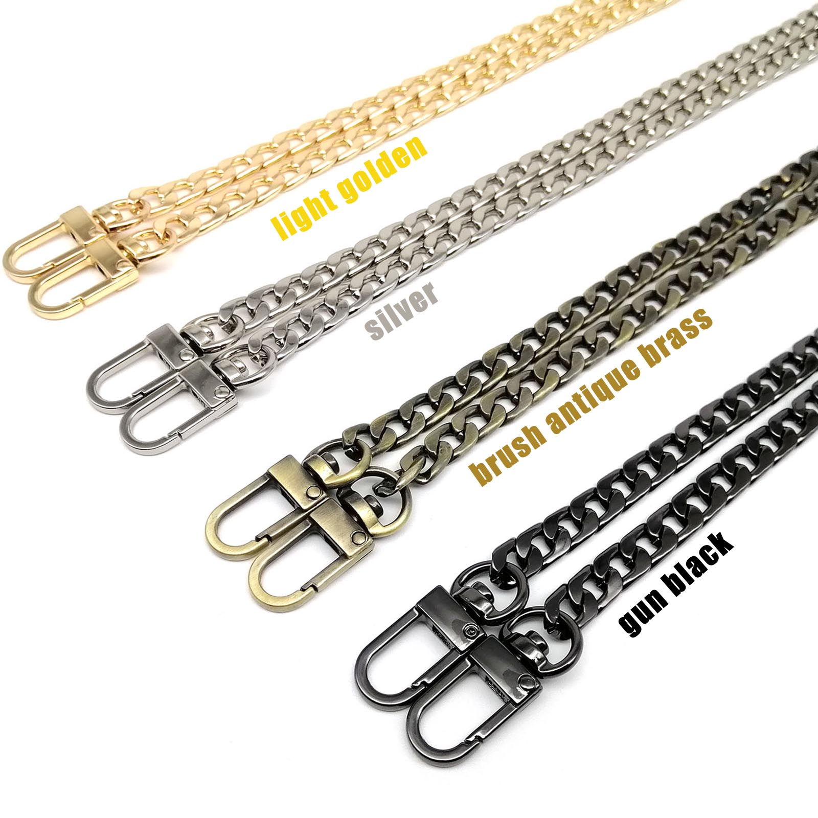 120cm Adjustable Purse Chain Strap Crossbody Handbag Chain Replacement  Leather Shoulder Bag Chain Diy Girls Bag Parts Accessorie